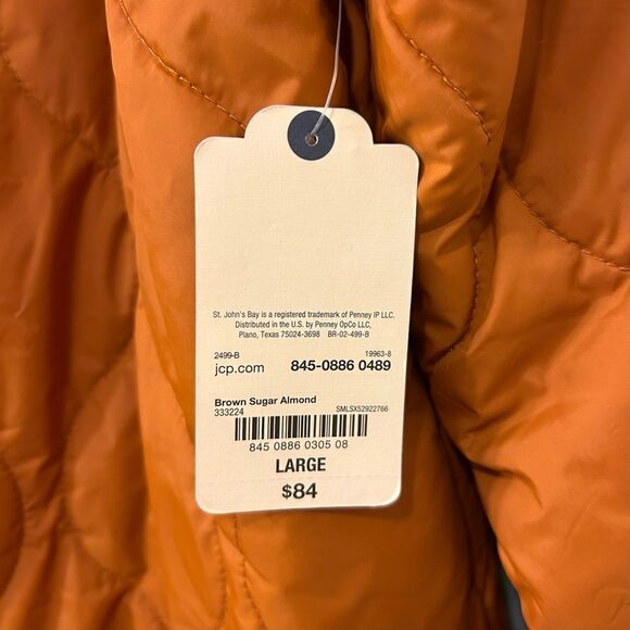 NWT … ST. JOHN’S BAY “Size: L” Puffer Coat - Picture 5 of 5
